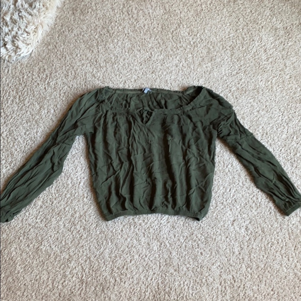 Off the shoulder crop top